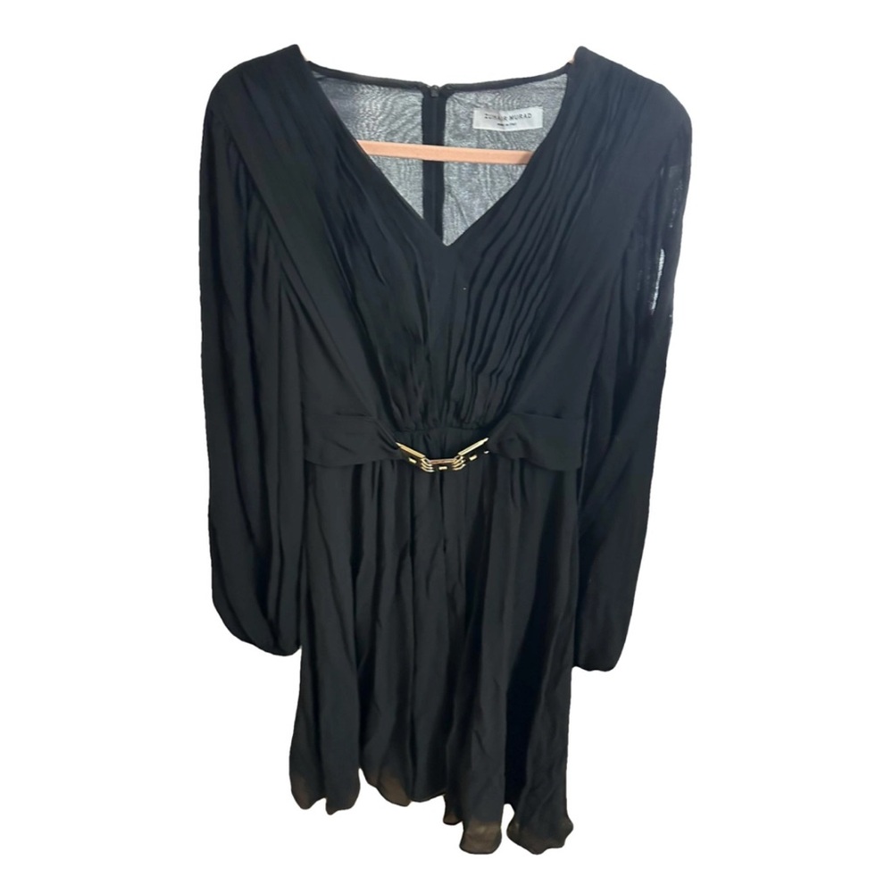 Zuhair Murad Elegant Black Long Sleeve Dress